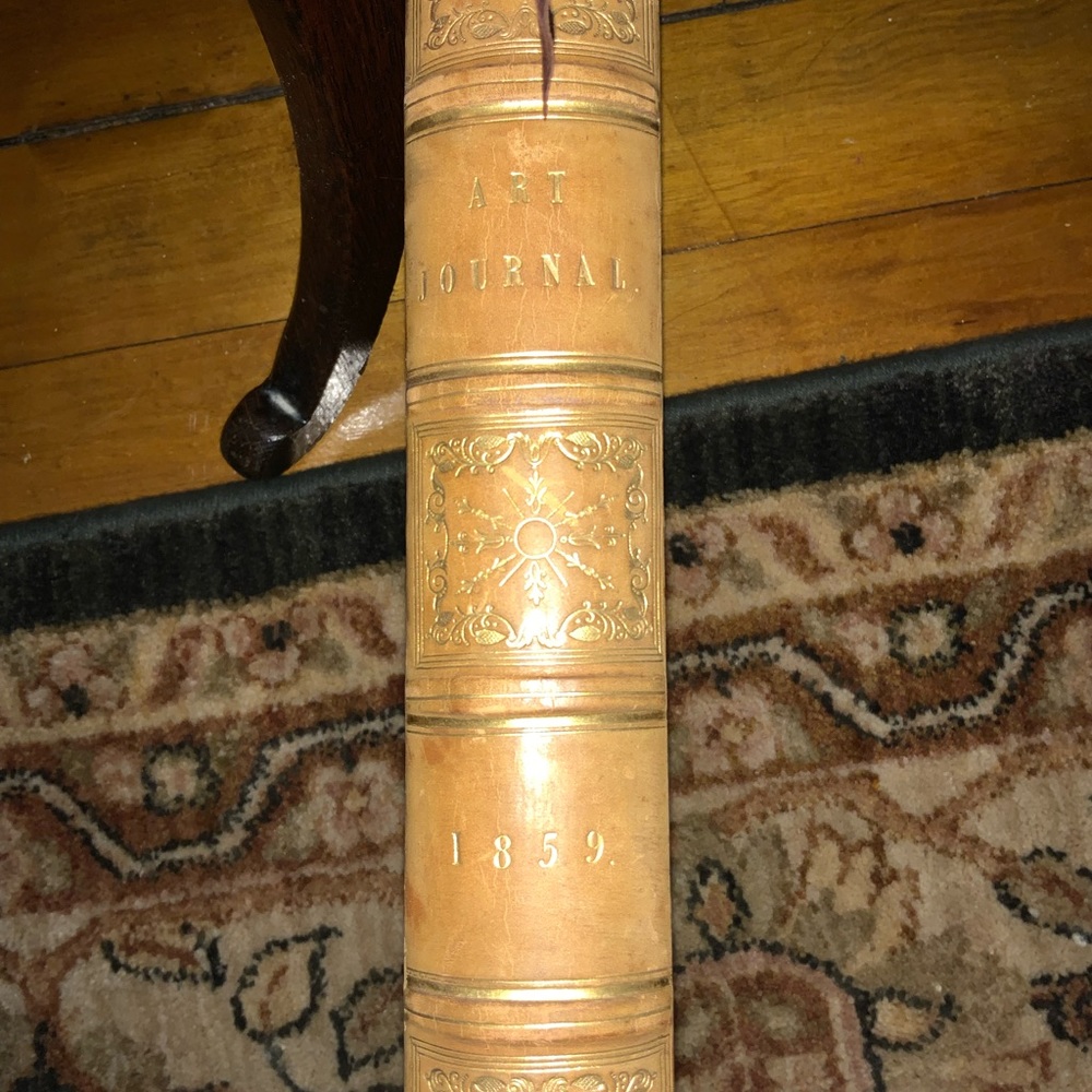 VINTAGE ART JOURNAL 1859. good condition.  Seems intact.